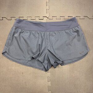 Nike Womens Dri-FIT Running Shorts Gray XL Lightweight Activewear